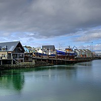 Buy canvas prints of Mallaig Boatyard, Scotland by ALBA PHOTOGRAPHY