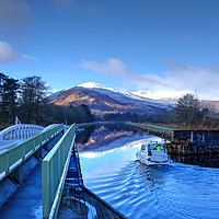 Buy canvas prints of The Caledonian Canal, Corpach, Scotland. by ALBA PHOTOGRAPHY