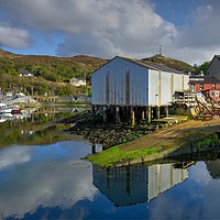 Buy canvas prints of Mallaig Boatyard, Mallaig, Scotland by ALBA PHOTOGRAPHY
