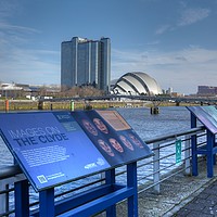 Buy canvas prints of The River Clyde, Glasgow, Scotland.                by ALBA PHOTOGRAPHY