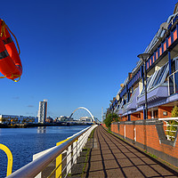 Buy canvas prints of The River Clyde, Glasgow, Scotland.       by ALBA PHOTOGRAPHY