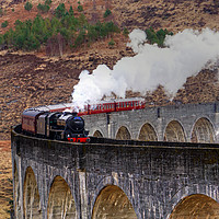 Buy canvas prints of The Jacobite Steam Train. by ALBA PHOTOGRAPHY