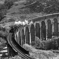 Buy canvas prints of The Jacobite Steam Train, Glenfinnan Viaduct. by ALBA PHOTOGRAPHY