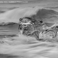 Buy canvas prints of Diamond in the Surf - Iceland by Stephen Stookey