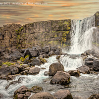 Buy canvas prints of Oxararfoss - Iceland by Stephen Stookey