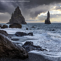 Buy canvas prints of Reynisfjara Beach - Iceland by Stephen Stookey