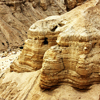 Buy canvas prints of Qumran Cave #4 -- Dead Sea Scrolls Discovery by Stephen Stookey