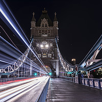 Buy canvas prints of Tower Bridge Light-speed #1 by Stephen Stookey