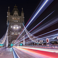 Buy canvas prints of Tower Bridge Light-speed #2 by Stephen Stookey