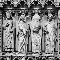 Buy canvas prints of Notre Dame Cathedral Saints by Stephen Stookey