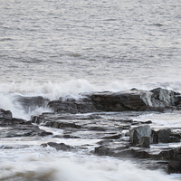 Buy canvas prints of Waves on the Rocks by Michael Ross