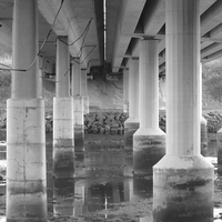 Buy canvas prints of Under the Bridge by Michael Ross