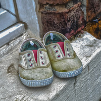 Buy canvas prints of old shoes by paul jones
