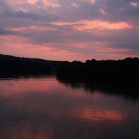 Buy canvas prints of  Dawn on the Susquehanna  by Rebecca Hansen