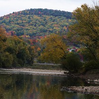 Buy canvas prints of  October on the Susquehanna River by Rebecca Hansen