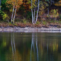 Buy canvas prints of  Autumn Reflections by Rebecca Hansen
