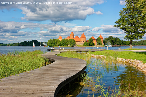 The Quaint Water Castle of Trakai in Lithuania Picture Board by Gisela Scheffbuch
