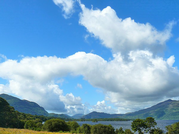 Clouds above Lough Leane Picture Board by Gisela Scheffbuch