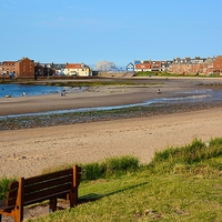 Buy canvas prints of Summer in North Berwick by Gisela Scheffbuch