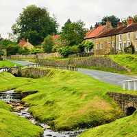 Buy canvas prints of  Hutton-le-Hole by Gisela Scheffbuch