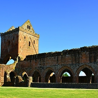 Buy canvas prints of  Sweetheart Abbey by Gisela Scheffbuch