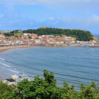 Buy canvas prints of  Scarborough by Gisela Scheffbuch