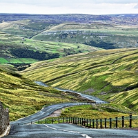 Buy canvas prints of  Buttertubs Pass by Gisela Scheffbuch