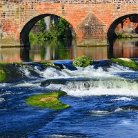 Buy canvas prints of  River Nith by Gisela Scheffbuch