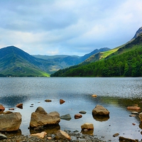 Buy canvas prints of  Buttermere by Gisela Scheffbuch