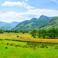Buy canvas prints of  Great Langdale by Gisela Scheffbuch