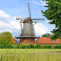 Buy canvas prints of Windmill Bothmer by Gisela Scheffbuch