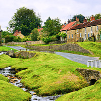 Buy canvas prints of Hutton-le-Hole by Gisela Scheffbuch
