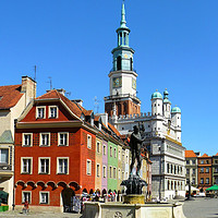 Buy canvas prints of Historic Centre of Poznań by Gisela Scheffbuch