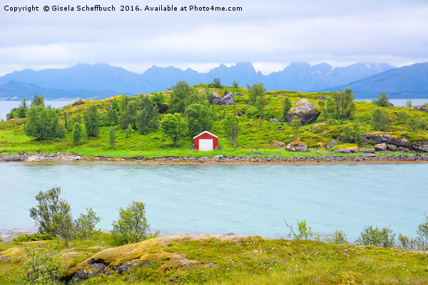 Nordland Scenery Picture Board by Gisela Scheffbuch