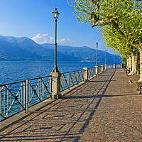 Buy canvas prints of Walk on the Shores of Lago Maggiore by Gisela Scheffbuch