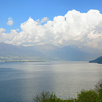 Buy canvas prints of Lake Maggiore View by Gisela Scheffbuch
