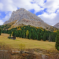 Buy canvas prints of Peitlerkofel in the Dolomites by Gisela Scheffbuch