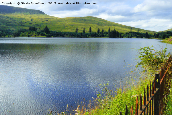 Beacons Reservoir Picture Board by Gisela Scheffbuch