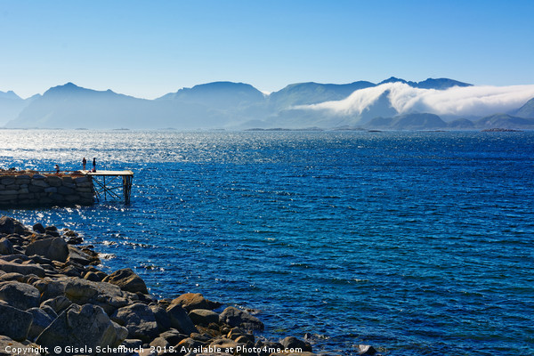 The Weather is Changing on the Lofoten Archipelago Picture Board by Gisela Scheffbuch