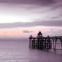 Buy canvas prints of Clevedon Pink by RJ Bowler