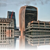 Buy canvas prints of The Walkie Talkie Building by RJ Bowler