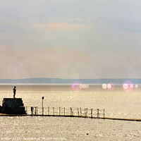 Buy canvas prints of Clevedon Marine Lake by RJ Bowler