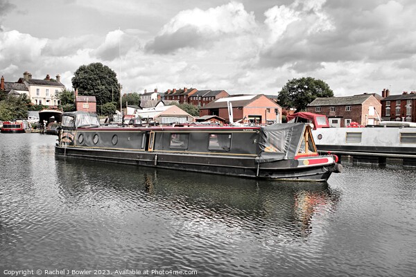 Narrowboat at Stourport-on-Severn Picture Board by RJ Bowler
