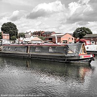 Buy canvas prints of Narrowboat at Stourport-on-Severn by RJ Bowler