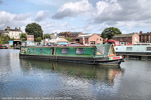 Narrowboat in Colour at Stourport-on-Severn Picture Board by RJ Bowler