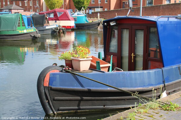 Colourful Narrowboats at Stourport-on-Severn Picture Board by RJ Bowler