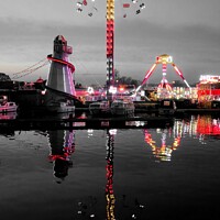 Buy canvas prints of Funfair at Stourport-on-Severn by RJ Bowler