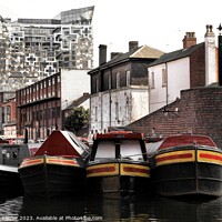 Buy canvas prints of Birmingham Canalscape by RJ Bowler