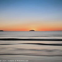 Buy canvas prints of Sunset Sea by Rachel J Bowler