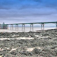 Buy canvas prints of Majestic Clevedon Pier by RJ Bowler